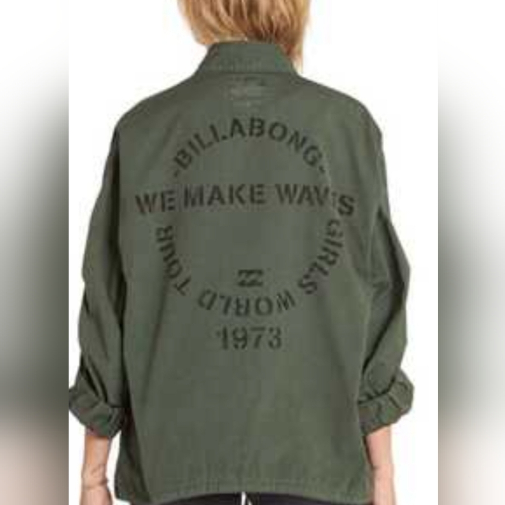 Billabong Green Bomber Jacket